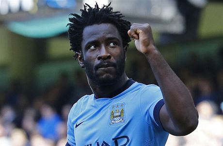 Bony Wilfried v dresu Manchesteru City.