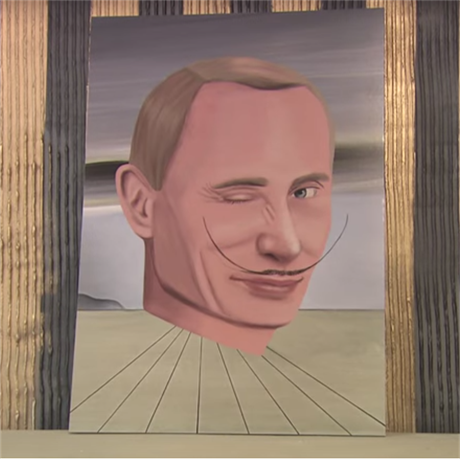 Vladimír Putin jako Salvador Dalí