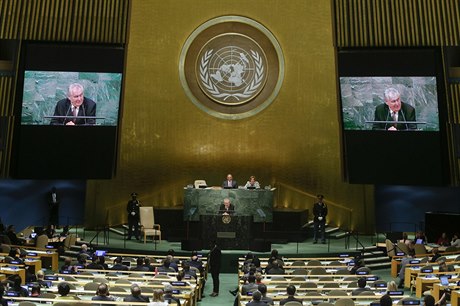 Prezident Milo Zeman na Valném shromádní OSN.