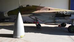 Praská MiG-29 pvodn slouila v atci, po rozpadu federace pak létala ve...