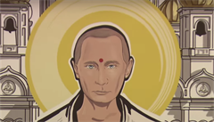 Rusk prezident jako Faraon i Gndh. Vstava Putinv svt otevena