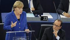 Angela Merkelová a Françoise Hollande