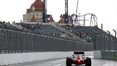 Trénink na Velkou cenu Ruska.