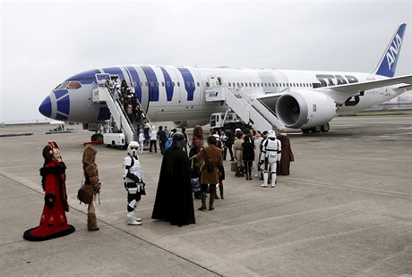 Postavy Star Wars na palubě letu