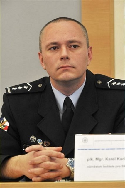 Karel Kadlec, náměstek ředitele krajského ředitelství pro službu kriminální...