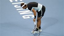 Zklaman Rafael Nadal bhem finlov utkn v Pekingu.