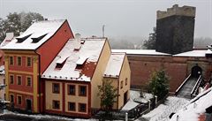 Chebský hrad, letoní první sníh