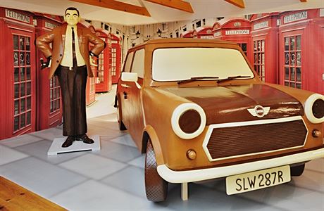 okoládovou postavu Mr. Beana a jeho vz mohou vidt lidé v Táboe na výstav