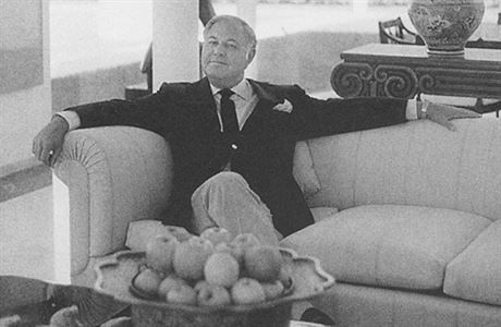 Alfred Taubman ve svém domě na floridské Palm Beach.