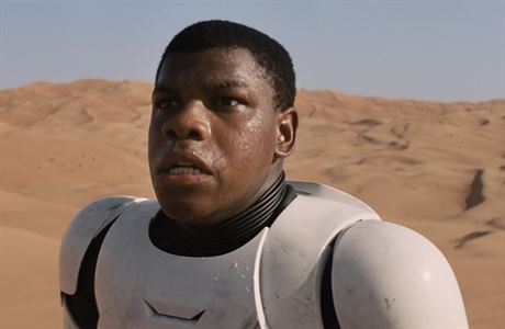 Herec John Boyega (Finn) v sedmm dle sgy Star Wars s podtitulem Sla se...