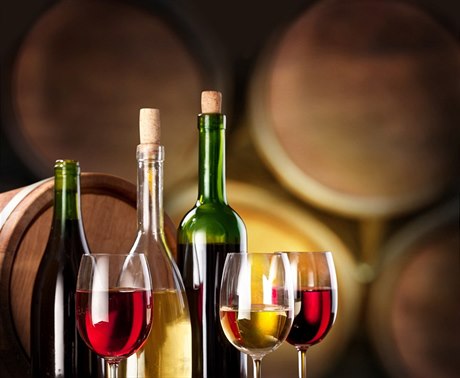 Degustace vína - ilustraní foto.