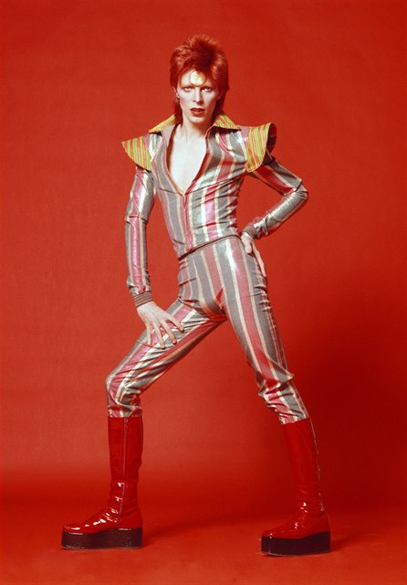 David Bowie, 1973. Z výstavy v Martin Gropius Bau.