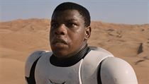 Herec John Boyega (Finn) v sedmm dle sgy Star Wars s podtitulem Sla se...