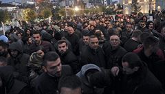 Stet píznivc kosovské opozice s policií v metropoli Pritin si vyádal...