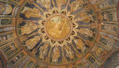 Ravenna. Píklad unikátní mozaiky.