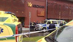 Sanitky na míst� �inu.