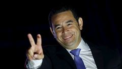 Ve druhém kole prezidentských voleb v Guatemale zvítzil známý televizní bavi...