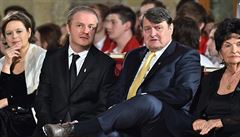 Prezident Milo� Zeman p�i p�íle�itosti výro�í vzniku samostatného...