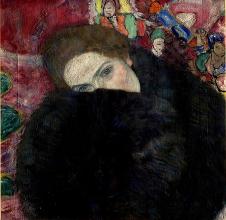 Gustav Klimt:  Dáma s rukávníkem.