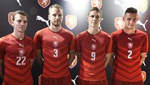 Zleva Vladimr Darida, Michal Kadlec, Boek Dokal a Pavel Kadebek.