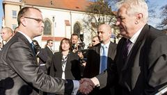 Prezident Milo Zeman s manelkou Ivanou zahájil 2. listopadu v Pardubicích...