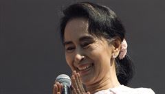 V prvnch svobodnch volbch v Barm triumfovala nositelka Nobelovy ceny mru