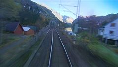 První vlatovka: zábr z cesty vlaku z Bergenu do Osla, 2009.