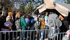 Chorvatsko zavr hranin pechod se Srbskem, otevelo uprchlick tbor