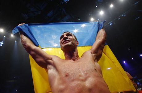 Ukrajinský boxer Vladimir Kliko .