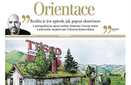 Tituln strana plohy Orientace Lidovch novin z 22. srpna 2015.