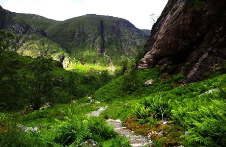 Nekonené smaragdové údolí Glencoe.