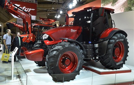 Prototyp nového traktoru spolenosti Zetor. Firma jej pedstavila na veletrhu v...
