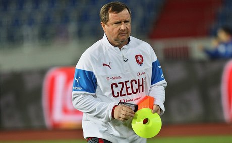 Pavel Vrba na reprezentaním tréninku.