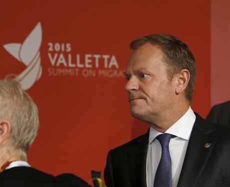 Pedseda Evropské komise Donald Tusk na summitu ve Vallett.