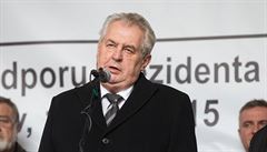 Miloš Zeman měl na Albertově projev 17. listopadu.