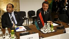 Italský premiér Mattero Renzi a libyjský vicepremiér  Abdurhman Alahiri.