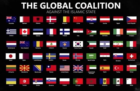 Zem, které tvoí koalici ábl proti Islámskému státu.
