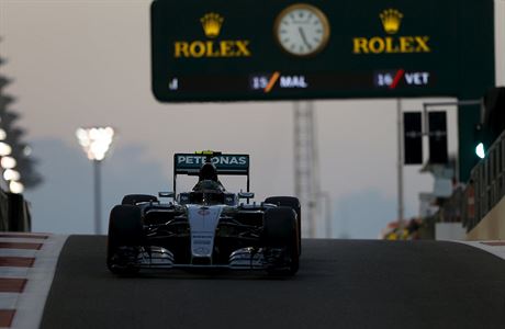 Nico Rosberg na okruhu v Ab Zab.