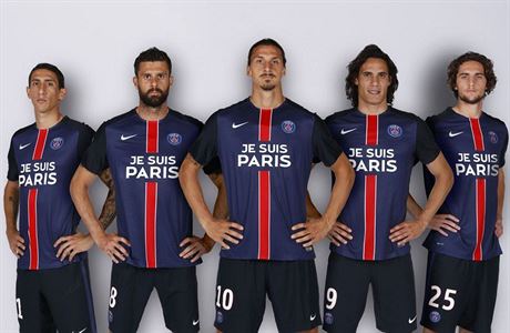 Speciální dresy fotbalist Paris Saint-Germain.