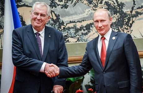 esk prezident Milo Zeman a Vladimir Putin