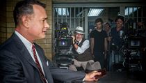 Tom Hanks a Steven Spielberg při natáčení.