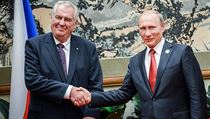 esk prezident Milo Zeman a Vladimir Putin