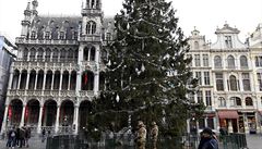 K vánonímu stromu na Grande-Place míí jen vojáci.
