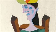 Pablo Picasso: ena sedící na idli (1938). Odhadovaná cena: 25 a 35 milionu...