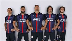 Speciální dresy fotbalist Paris Saint-Germain.