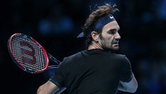 Roger Federer ve finále Turnaje mistr.