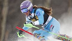 árka Strachová v Aspenu získala bronz ze slalomu.