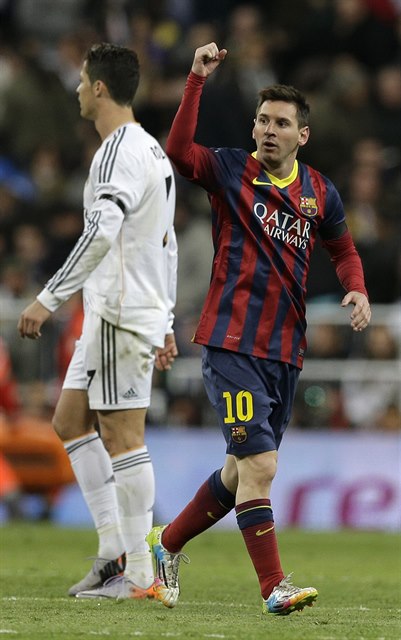 Radující se Messi a zklamaný Ronaldo.