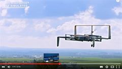 Amazon ukázal novou podobu doručovacího dronu. Zásilky ještě nevozí
