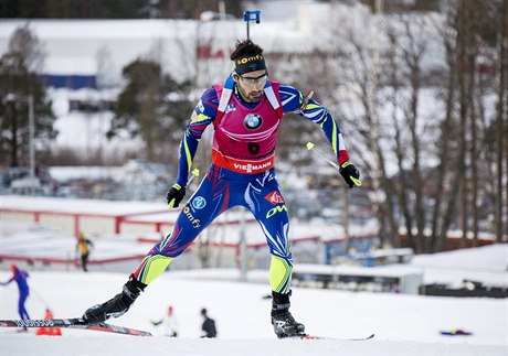 Francouzský biatlonista Martin Fourcade.